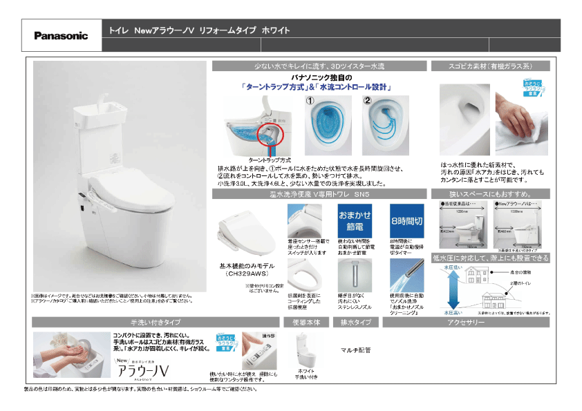 アラウーノV手洗い付き
